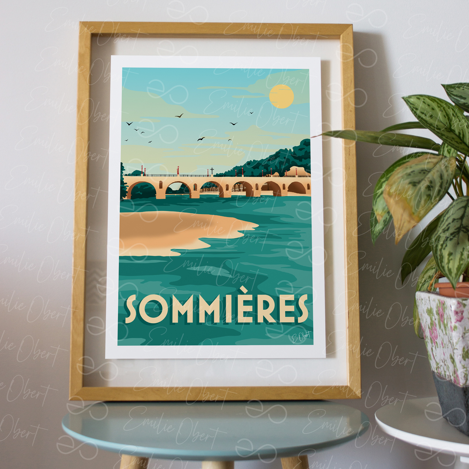 Affiche A3 Pont Tibère – Sommières